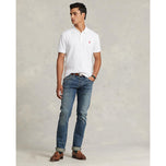 폴로 퍼포먼스 랄프 로렌 코튼 피크 폴로 - 순수한 화이트