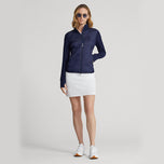 RLX RALPH LAUREN女子凉爽羊毛混合性能全拉链夹克 - 法国海军