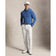RLX Ralph Lauren 性能华夫格针织高尔夫连帽衫 - 雾蓝色希瑟