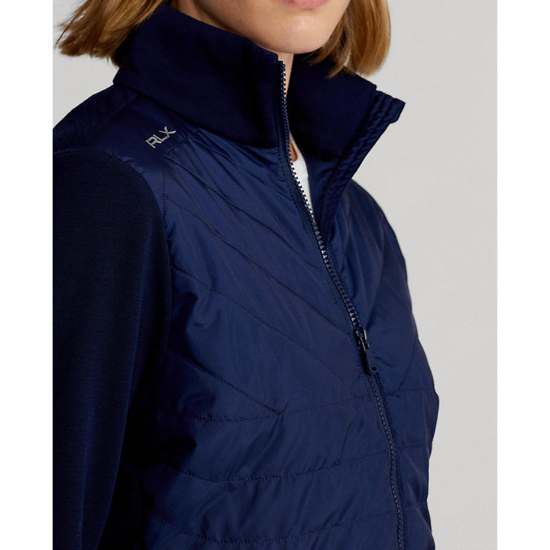 RLX Ralph Lauren 여성용 쿨 울 하이브리드 재킷 - 프렌치 네이비