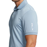 RLX Ralph Lauren Solid Airflow Performance Polo Golf Shirt - Vessel Blue