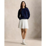 RLX Ralph Lauren 女式 17 英寸喇叭高尔夫裙裤 - 陶瓷白色多色