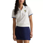 RLX Ralph Lauren Women's Tour Pique Bear Polo Shirt - Ceramic White