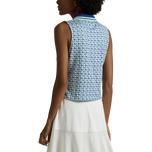 RLX RALPH LAUREN 여성 스트레치 저지 크롭 골프 셔츠 - 스프링 고리 버들