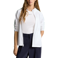 rlx ralph lauren 여자 파워 스트레치 풀 - zip 골프 재킷 - 세라믹 화이트