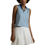 RLX RALPH LAUREN 여성 스트레치 저지 크롭 골프 셔츠 - 스프링 고리 버들