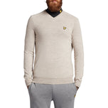 Lyle & Scott Merino v Neck- 따뜻한 먼지 말