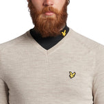 Lyle & Scott Merino v Neck- 따뜻한 먼지 말