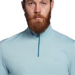 Lyle & Scott Tonal Eagle Tech 1/4 Zip Midlayer -Blue Shore