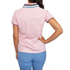 RLX 랄프 로렌 여성용 투어 피케 1/4 지퍼 골프 셔츠 - 핑크 샌드 멀티