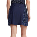 RLX RALPH LAUREN 여자 측 주름 AIM Skort 17 "-French Navy Summer Night Stars