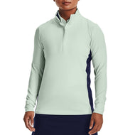 Under Armor Women 's Storm Mid -Layer Golf 1/2 Zip- 바다 안개/자정 해군