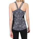 J.Lindeberg Women 's Maja Tech Polyamide- 인쇄 된 검은 색