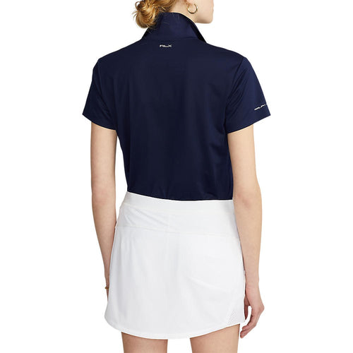 RLX Ralph Lauren 여성용 투어 퍼포먼스 골프 셔츠 - 프렌치 네이비