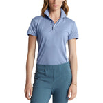 RLX Ralph Lauren 여성용 투어 퍼포먼스 골프 셔츠 - 채널 블루