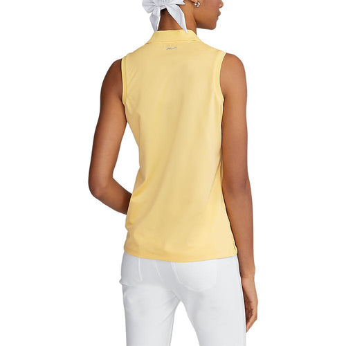 RLX Ralph Lauren 여성용 투어 퍼포먼스 민소매 골프 셔츠 - 비치 옐로우
